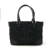 Pre-owned Leather handbags Chanel Vintage , Black , Dames