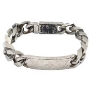 Pre-owned Metal bracelets Louis Vuitton Vintage , Gray , Heren