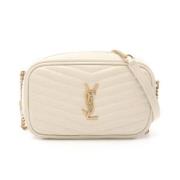 Pre-owned Leather shoulder-bags Yves Saint Laurent Vintage , Beige , D...