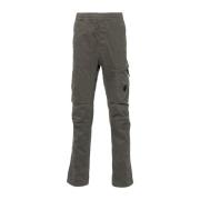 Cargo broek in stretch satijn C.p. Company , Brown , Heren