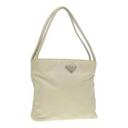 Pre-owned Nylon handbags Prada Vintage , White , Dames