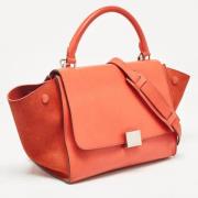 Pre-owned Leather handbags Celine Vintage , Orange , Dames