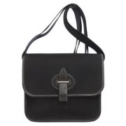 Pre-owned Canvas shoulder-bags Hermès Vintage , Black , Unisex