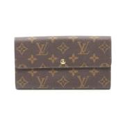 Pre-owned Canvas wallets Louis Vuitton Vintage , Brown , Dames