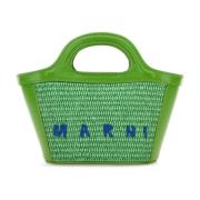 Tropicalia Zomer Handtas in Groen Leer Marni , Green , Dames