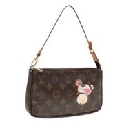 Pre-owned Canvas pouches Louis Vuitton Vintage , Brown , Dames