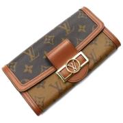 Pre-owned Canvas wallets Louis Vuitton Vintage , Yellow , Dames