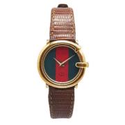 Pre-owned Leather watches Gucci Vintage , Multicolor , Dames