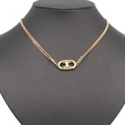 Pre-owned Metal necklaces Celine Vintage , Yellow , Dames