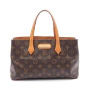 Pre-owned Canvas handbags Louis Vuitton Vintage , Brown , Dames