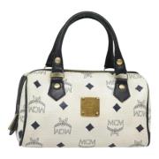 Pre-owned Leather handbags MCM Pre-owned , White , Dames