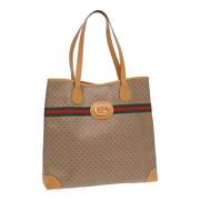 Pre-owned Canvas gucci-bags Gucci Vintage , Beige , Dames