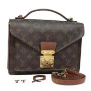 Pre-owned Canvas handbags Louis Vuitton Vintage , Brown , Dames