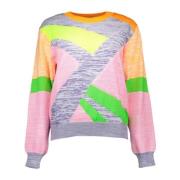 Multicolor longsleeve logoshirt Love Moschino , Multicolor , Dames