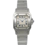 Pre-owned Stainless Steel watches Cartier Vintage , Beige , Dames