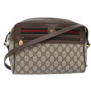 Pre-owned Leather gucci-bags Gucci Vintage , Brown , Dames