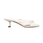 Leather mules Jimmy Choo , Beige , Dames