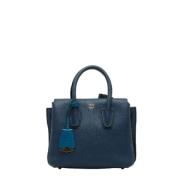 Pre-owned Leather handbags MCM Pre-owned , Blue , Dames