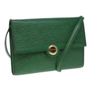 Pre-owned Leather louis-vuitton-bags Louis Vuitton Vintage , Green , D...