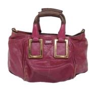 Pre-owned Leather handbags Chloé Pre-owned , Pink , Dames