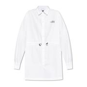 Katoenen jurk met zakken Dsquared2 , White , Dames