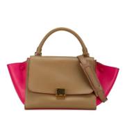 Pre-owned Leather celine-bags Celine Vintage , Beige , Dames