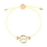 Crème leren armband met Miller-stijl Tory Burch , Yellow , Dames