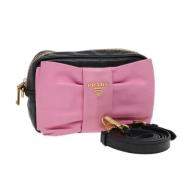 Pre-owned Leather prada-bags Prada Vintage , Pink , Dames