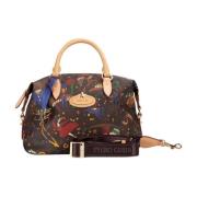 Magic Circus Handtas Bruin met Print Guidi , Multicolor , Dames