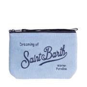 Corduroy Aline W Clutch Tas MC2 Saint Barth , Blue , Dames