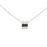 Pre-owned White Gold necklaces Bvlgari Vintage , Gray , Dames