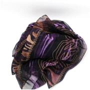 Pre-owned Silk scarves Salvatore Ferragamo Pre-owned , Purple , Dames