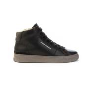 Blade High Sneakers met Veters Crime London , Black , Heren