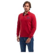 Rood poloshirt met lange mouwen La Martina , Red , Heren