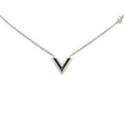 Pre-owned Metal necklaces Louis Vuitton Vintage , Gray , Dames