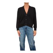 Zwarte Cardigan Trui Stijlvolle Mode Armani Exchange , Black , Dames