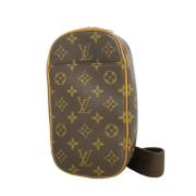 Pre-owned Canvas clutches Louis Vuitton Vintage , Brown , Dames