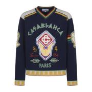 Blauwe Broederschap Jumper Sweater Casablanca , Multicolor , Heren