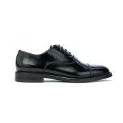 Oxford Veters Leren Schoenen Brecos , Black , Heren