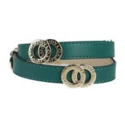 Pre-owned Leather bracelets Bvlgari Vintage , Green , Dames