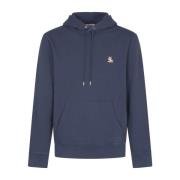 Chillax Patch Hoodie Sweaters Maison Kitsuné , Blue , Heren