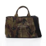 Pre-owned Canvas prada-bags Prada Vintage , Brown , Dames