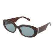 Bruine Vrouwen Ovale Zonnebril Guess , Brown , Unisex