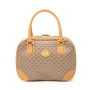 Pre-owned Canvas handbags Gucci Vintage , Beige , Dames