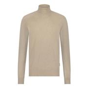 Stijlvolle Rolhals Trui State of Art , Beige , Heren