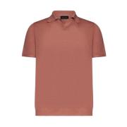 Klassieke Polo Shirt voor Mannen Roberto Collina , Pink , Heren