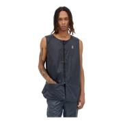 Lichtgewicht vest met logoplaquette Puma , Black , Heren