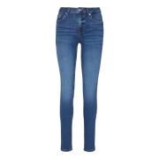 Blauwe Denim Slim Jeans Basic Liu Jo , Blue , Dames