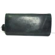 Pre-owned Leather wallets Loewe Pre-owned , Black , Dames