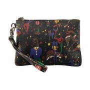 Magic Circus Dames Clutch met Afneembare Manchet Guidi , Black , Dames